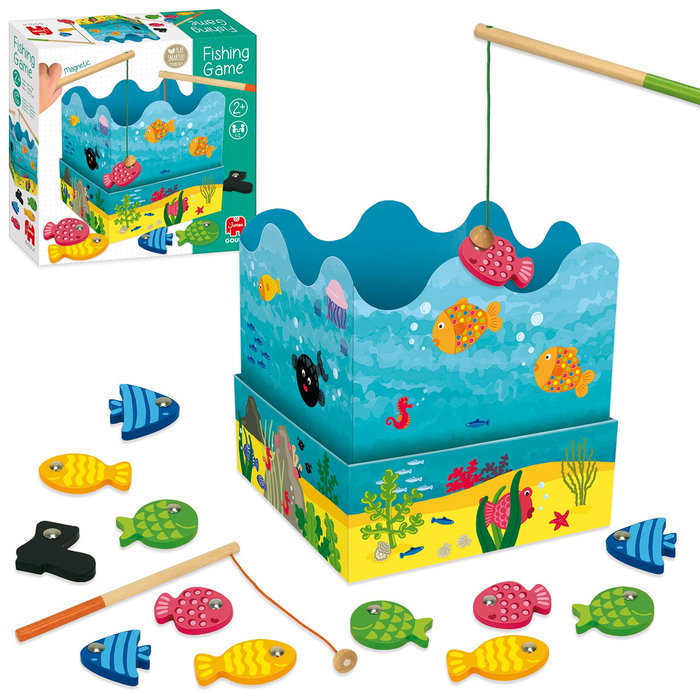 Goula Juego de la Pesca Magnético de Madera Goula Juego de la Pesca Magnético de Madera