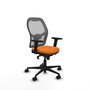 PIQUERAS Y CRESPO Silla de oficina Jorquera con mecanismo Sincro, Naranja y Gris