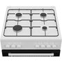 Cocina de Gas BEKO FBE62120WD Blanco Negro