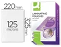 Q-connect Bolsa de plastificar 325 x 220 mm 125 mc Folio Caja de 100 Unidades