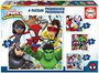 Educa Puzzle progresivos Spidey & His Amazing Friends 12-16-20-25 piezas
