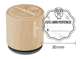 Woodies Sello de madera y caucho 33x30mm