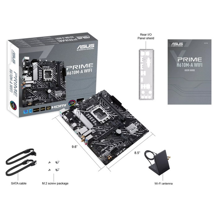 ASUS PRIME H610M-A WIFI DDR5 micro ATX ASUS PRIME H610M-A WIFI DDR5 micro ATX