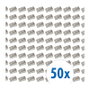 Logilink Conector Modular RJ45 Cat.6 STP Blindado, 50 uds