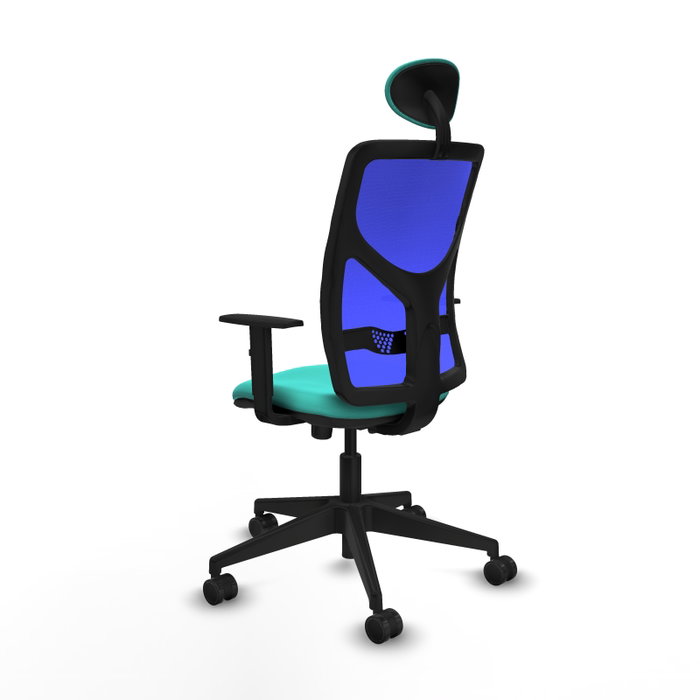 PIQUERAS Y CRESPO Silla de oficina Motilla con mecanismo Sincro, Turquesa y Azul PIQUERAS Y CRESPO Silla de oficina Motilla con mecanismo Sincro, Turquesa y Azul
