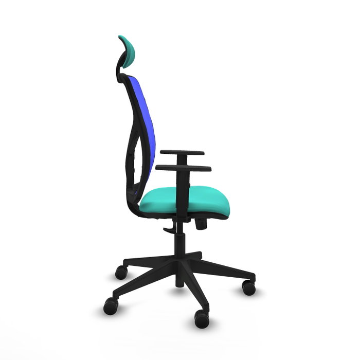 PIQUERAS Y CRESPO Silla de oficina Motilla con mecanismo Sincro, Turquesa y Azul PIQUERAS Y CRESPO Silla de oficina Motilla con mecanismo Sincro, Turquesa y Azul