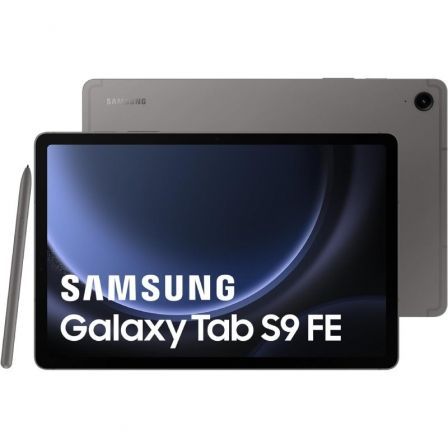 Samsung SM-X510NZAAEUB Tablet Galaxy Tab S9 FE 10.9" 6GB RAM 128GB Gris con S Pen, IP68 Resistente Agua y Polvo, Pantalla 90Hz Samsung SM-X510NZAAEUB Tablet Galaxy Tab S9 FE 10.9" 6GB RAM 128GB Gris con S Pen, IP68 Resistente Agua y Polvo, Pantalla 90Hz
