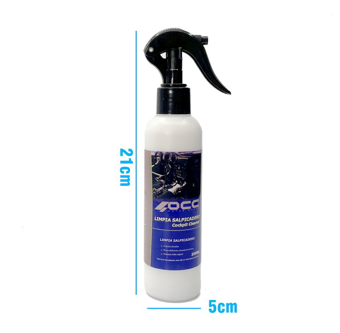 Occ Motorsport Limpia Salpicaderos 200 mL para Plásticos, Gomas y Superficies Interiores, Ref. OCC470871