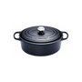 Le Creuset Cacerola de asado Signature oval 27 cm negro mate