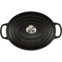 Le Creuset Cacerola de asado Signature oval 27 cm negro mate