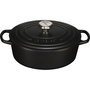 Le Creuset Cacerola de asado Signature oval 27 cm negro mate