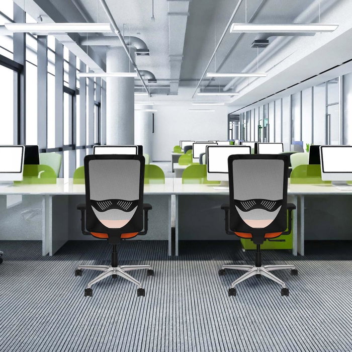PIQUERAS Y CRESPO Silla de oficina Zulema Gris y Blanco PIQUERAS Y CRESPO Silla de oficina Zulema Gris y Blanco
