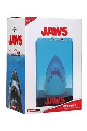 SD Toys Figura 3D Poster Jaws Tiburón