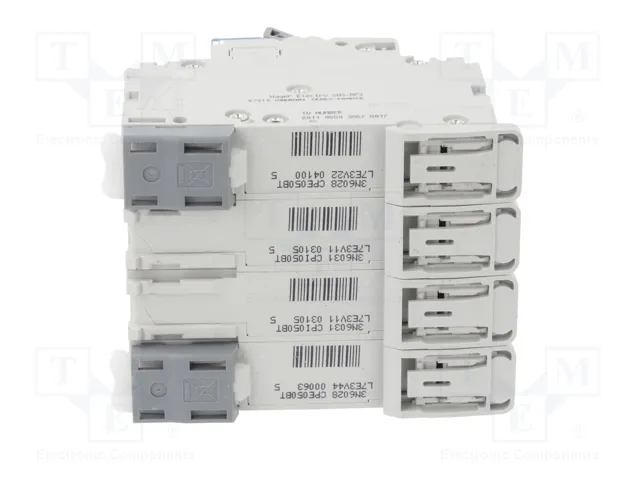 HAGER NBN450 Interruptor magnetotérmico 50A 4 polos 10kA HAGER NBN450 Interruptor magnetotérmico 50A 4 polos 10kA