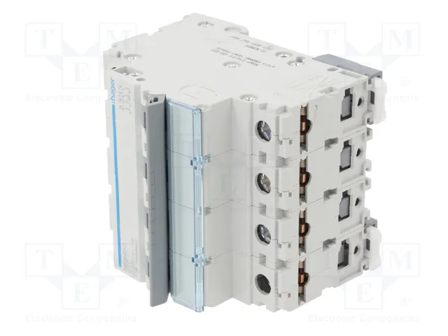HAGER NBN450 Interruptor magnetotérmico 50A 4 polos 10kA HAGER NBN450 Interruptor magnetotérmico 50A 4 polos 10kA