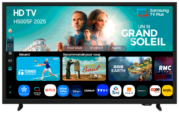 Samsung TU32H5005FK 32" Smart TV HD HDR LED Negro Tizen WiFi Samsung TU32H5005FK 32" Smart TV HD HDR LED Negro Tizen WiFi