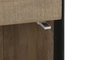 DKD Home Decor Mesita de Noche Natural Negro Mango y Metal 44 x 65 x 45 cm