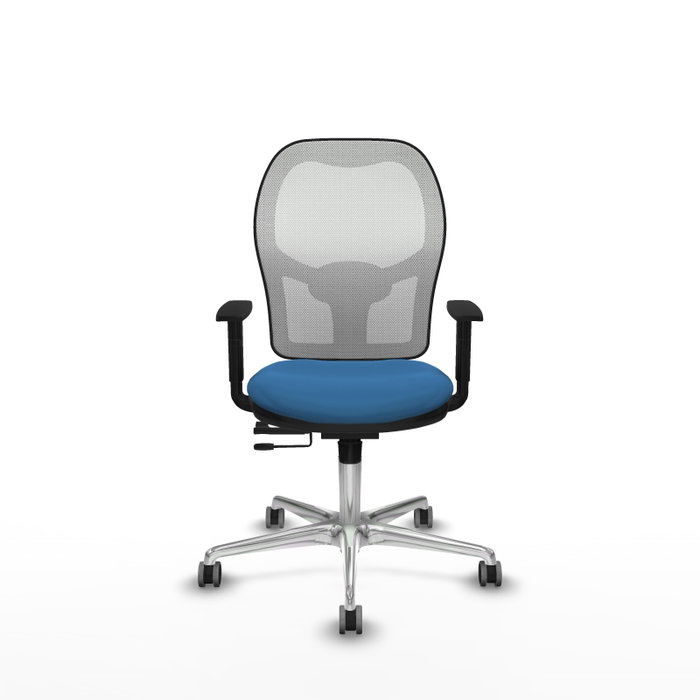 PIQUERAS Y CRESPO Silla de oficina Jorquera con mecanismo Sincro/Traslack, Azul claro y Blanco PIQUERAS Y CRESPO Silla de oficina Jorquera con mecanismo Sincro/Traslack, Azul claro y Blanco
