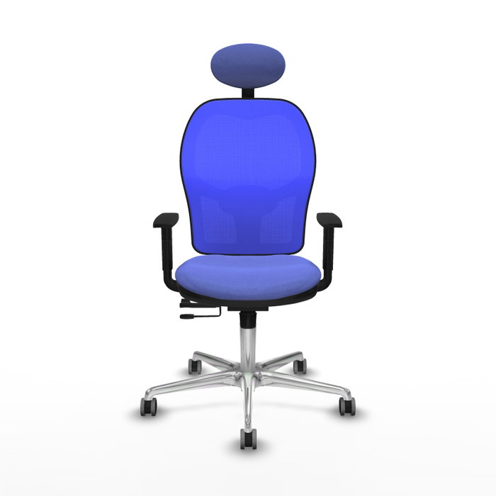 PIQUERAS Y CRESPO Silla de oficina Jorquera con mecanismo Sincro/Traslack, Azul PIQUERAS Y CRESPO Silla de oficina Jorquera con mecanismo Sincro/Traslack, Azul