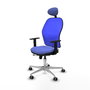 PIQUERAS Y CRESPO Silla de oficina Jorquera con mecanismo Sincro/Traslack, Azul