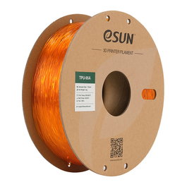 eSun Filamento TPU-95A 1.75mm Naranja Transparente Flexible Alta Elasticidad 800% 1kg
