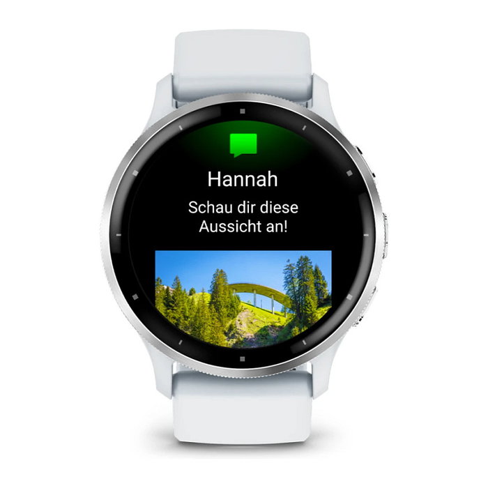 Garmin Venu 3 Reloj Inteligente 45mm Pantalla AMOLED Blanco, GPS, 8 GB, Batería 14 Días, Resistente al Agua 5 ATM, Unisex