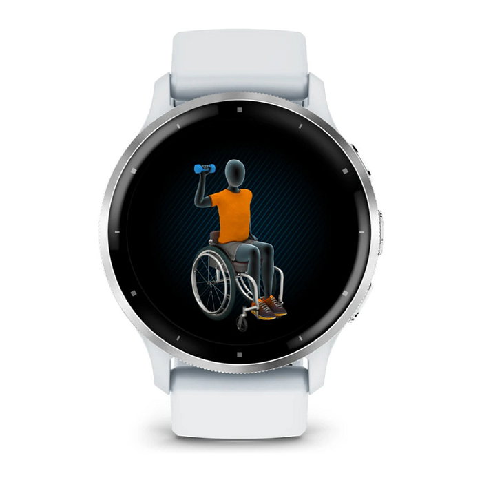 Garmin Venu 3 Reloj Inteligente 45mm Pantalla AMOLED Blanco, GPS, 8 GB, Batería 14 Días, Resistente al Agua 5 ATM, Unisex