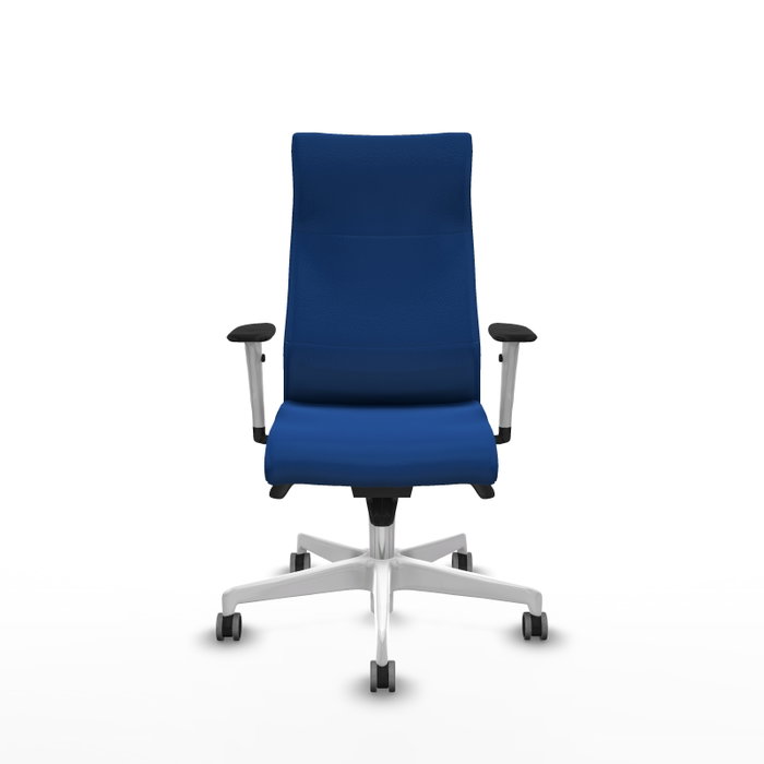 PIQUERAS Y CRESPO Sillón Albacete Azul con Mecanismo Sincro y Base Blanca PIQUERAS Y CRESPO Sillón Albacete Azul con Mecanismo Sincro y Base Blanca