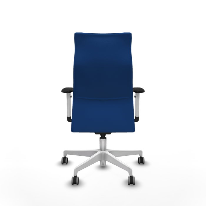 PIQUERAS Y CRESPO Sillón Albacete Azul con Mecanismo Sincro y Base Blanca PIQUERAS Y CRESPO Sillón Albacete Azul con Mecanismo Sincro y Base Blanca