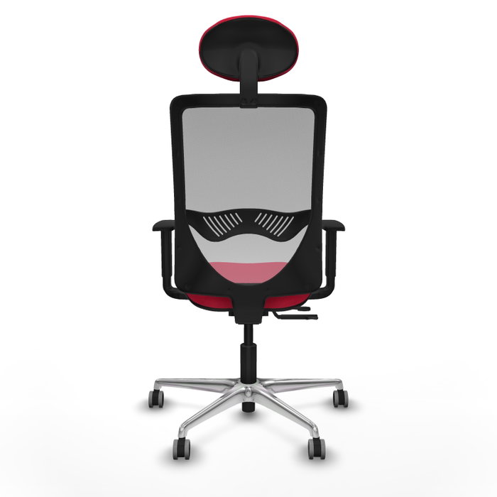 PIQUERAS Y CRESPO Silla de oficina Zulema con mecanismo Sincro/Traslack, Rojo y Gris PIQUERAS Y CRESPO Silla de oficina Zulema con mecanismo Sincro/Traslack, Rojo y Gris