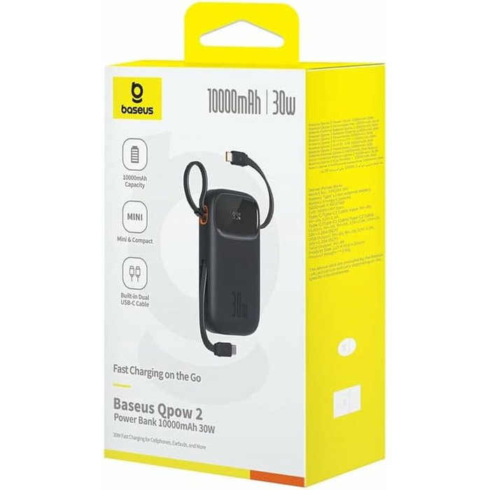 Baseus Power Bank Qpow2 10000mAh 30W Black
