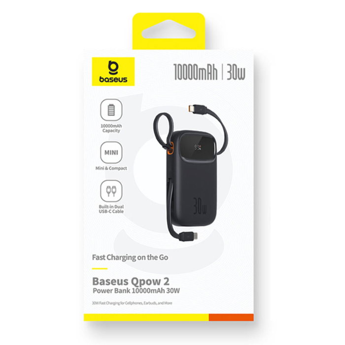 Baseus Power Bank Qpow2 10000mAh 30W Black