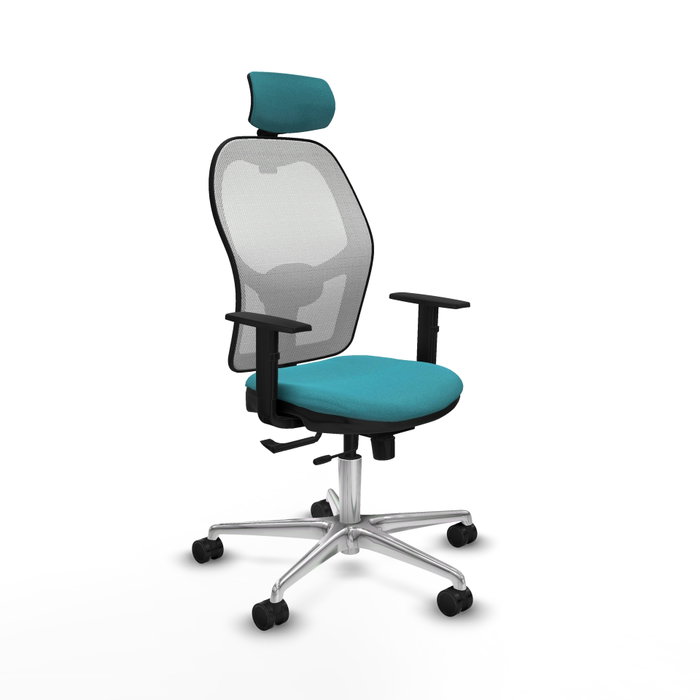 PIQUERAS Y CRESPO Silla de oficina Jorquera Turquesa y Blanco PIQUERAS Y CRESPO Silla de oficina Jorquera Turquesa y Blanco