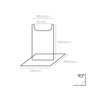 Compossar Expositor para artículos Modelo B en Metacrilato Transparente 139,6x139x149,5mm