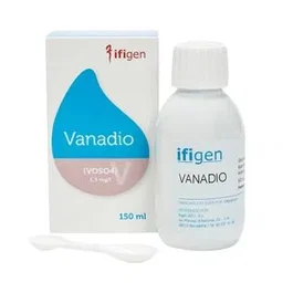 IFIGEN Vanadio (V) Oligoelementos 150 ml, Suplemento Alimenticio para Control de Azúcar y Colesterol - 150Ml