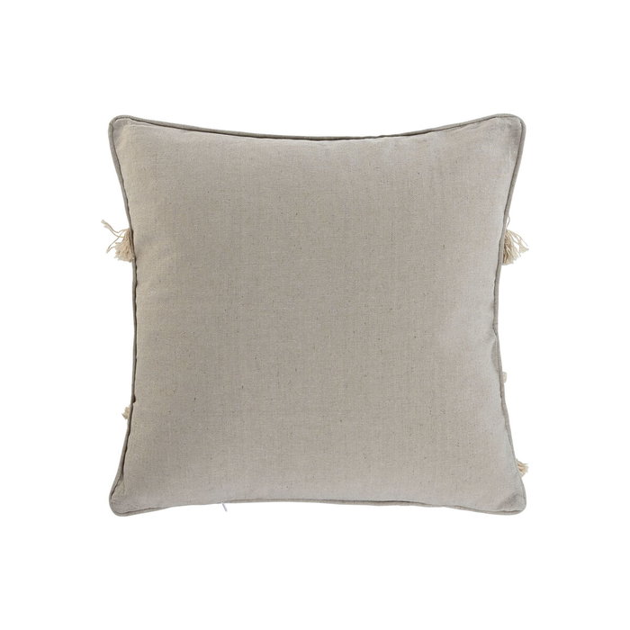 DKD Home Decor Cojín de Poliéster Lino Blanco Roto 45x45 cm