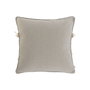 DKD Home Decor Cojín de Poliéster Lino Blanco Roto 45x45 cm
