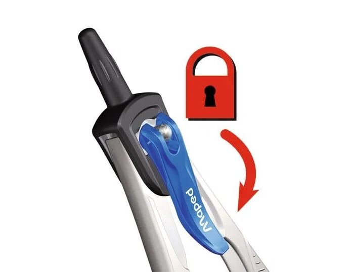 Maped Compás Stop System con Adaptador y Estuche de Minas de 3 Piezas Maped Compás Stop System con Adaptador y Estuche de Minas de 3 Piezas