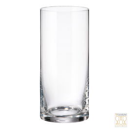 Crystalite Bohemia Vaso Alto Larus 470 Ml Titanium Crystal Glass con Titanio, Borde Endurecido, Apto Lavavajillas, Pack 6 Unidades