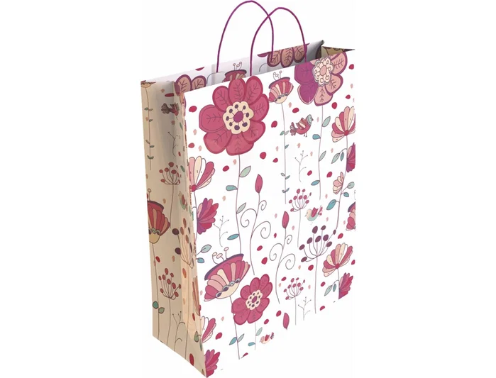 Basika Bolsas de Regalo de Papel Estucado 160 g, Pack de 24 unidades, Asa Retorcida, Todo el Año, Tamaño S (24+10x32 cm) Basika Bolsas de Regalo de Papel Estucado 160 g, Pack de 24 unidades, Asa Retorcida, Todo el Año, Tamaño S (24+10x32 cm)