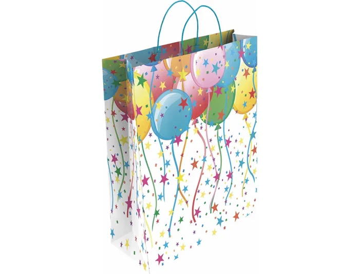 Basika Bolsas de Regalo de Papel Estucado 160 g, Pack de 24 unidades, Asa Retorcida, Todo el Año, Tamaño S (24+10x32 cm) Basika Bolsas de Regalo de Papel Estucado 160 g, Pack de 24 unidades, Asa Retorcida, Todo el Año, Tamaño S (24+10x32 cm)