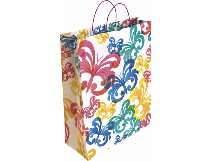 Basika Bolsas de Regalo de Papel Estucado 160 g, Pack de 24 unidades, Asa Retorcida, Todo el Año, Tamaño S (24+10x32 cm) Basika Bolsas de Regalo de Papel Estucado 160 g, Pack de 24 unidades, Asa Retorcida, Todo el Año, Tamaño S (24+10x32 cm)