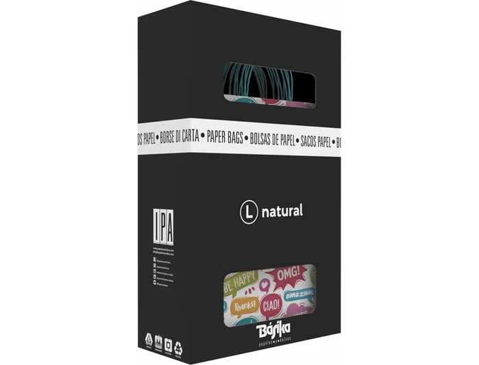 Basika Bolsas de Regalo de Papel Estucado 160 g, Pack de 24 unidades, Asa Retorcida, Todo el Año, Tamaño S (24+10x32 cm) Basika Bolsas de Regalo de Papel Estucado 160 g, Pack de 24 unidades, Asa Retorcida, Todo el Año, Tamaño S (24+10x32 cm)