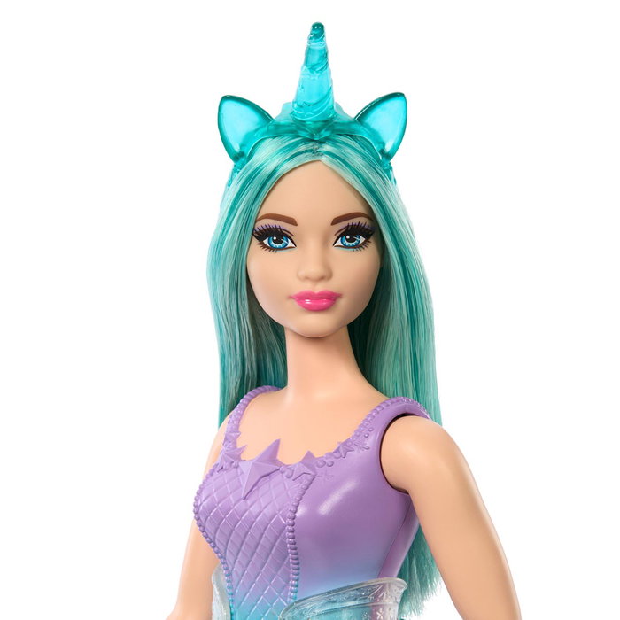 Barbie Muñeca Hrr15 Unicornio con Pelo de Colores, Corpiño Degradado, Falda, Botas y Accesorios Fantasía, Para Edad +3 Años Barbie Muñeca Hrr15 Unicornio con Pelo de Colores, Corpiño Degradado, Falda, Botas y Accesorios Fantasía, Para Edad +3 Años