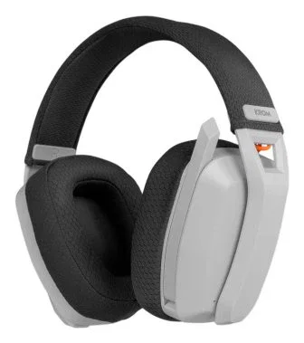 Krom Auriculares Gaming Kanji Inalámbricos Bluetooth 5.3 y Alámbricos Diadema PC PS5 PS4 SWITCH Altavoces 40mm Micrófono Integrado - Blanco