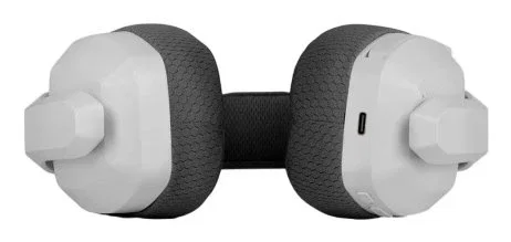 Krom Auriculares Gaming Kanji Inalámbricos Bluetooth 5.3 y Alámbricos Diadema PC PS5 PS4 SWITCH Altavoces 40mm Micrófono Integrado - Blanco