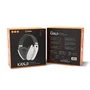 Krom Auriculares Gaming Kanji Inalámbricos Bluetooth 5.3 y Alámbricos Diadema PC PS5 PS4 SWITCH Altavoces 40mm Micrófono Integrado - Blanco