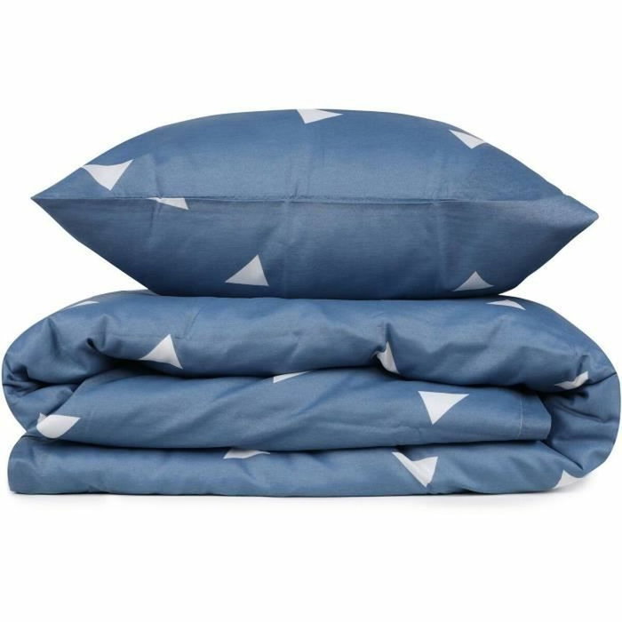 Aucune Juego de Cama Azul - 1 Funda Nórdica 220x240 cm + 2 Fundas de Almohada 60x60 cm