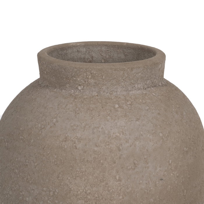 Jarrón Gris Cerámica Decoración 26 X 26 X 60 cm