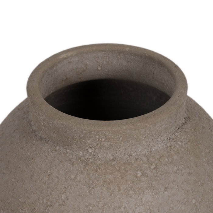 Jarrón Gris Cerámica Decoración 26 X 26 X 60 cm